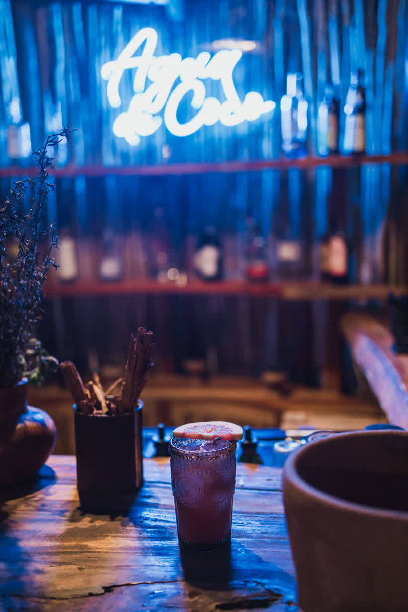 Agua de Coco beach club en Isla Holbox